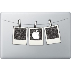 Polaroid photo Macbook Decal